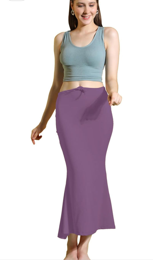 Purple Women Saree Shapewear Petticoat Saree Shaper in Germany