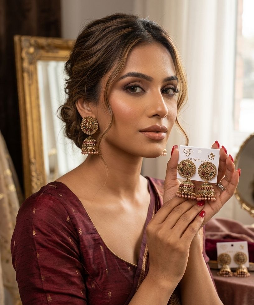 Contemporary Jhumkas Earrings in Berlin