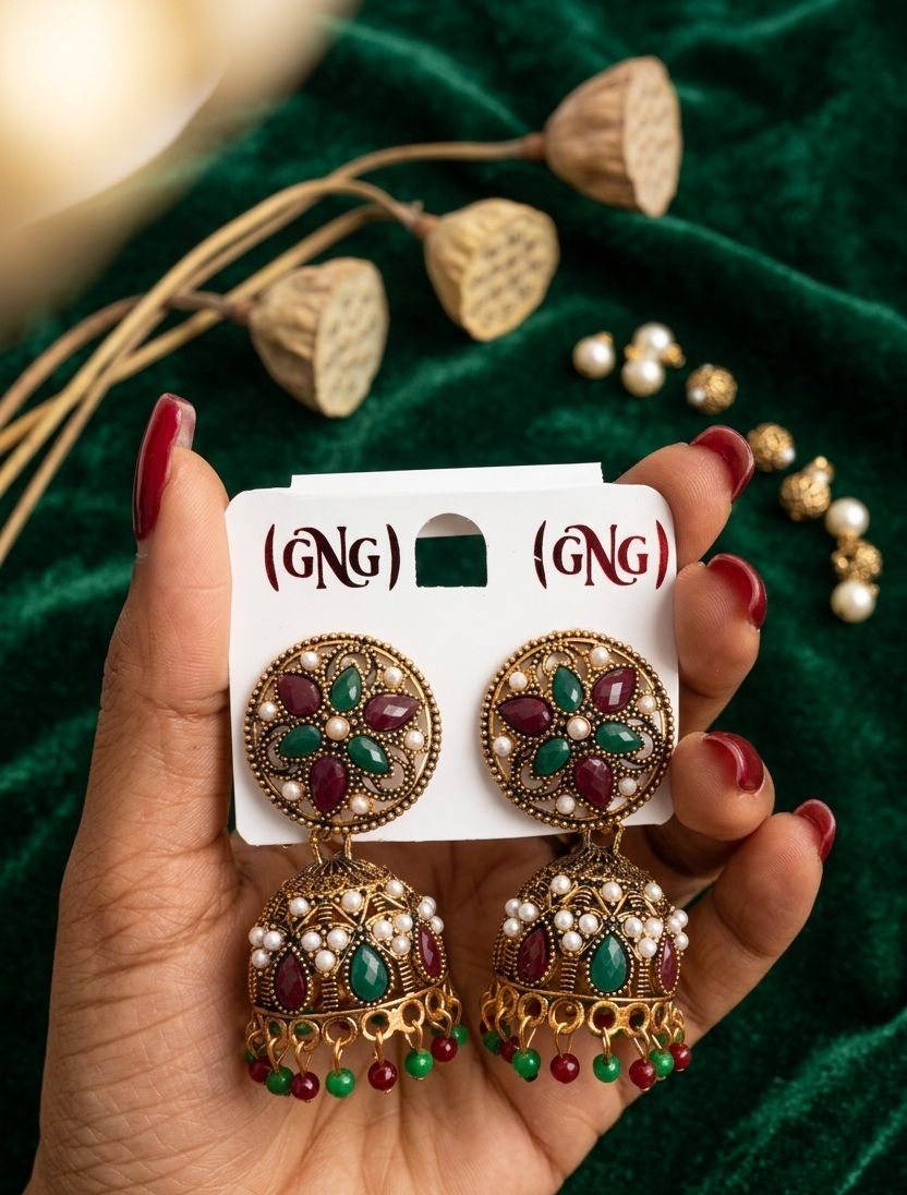 Contemporary Jhumkas Earrings in Berlin