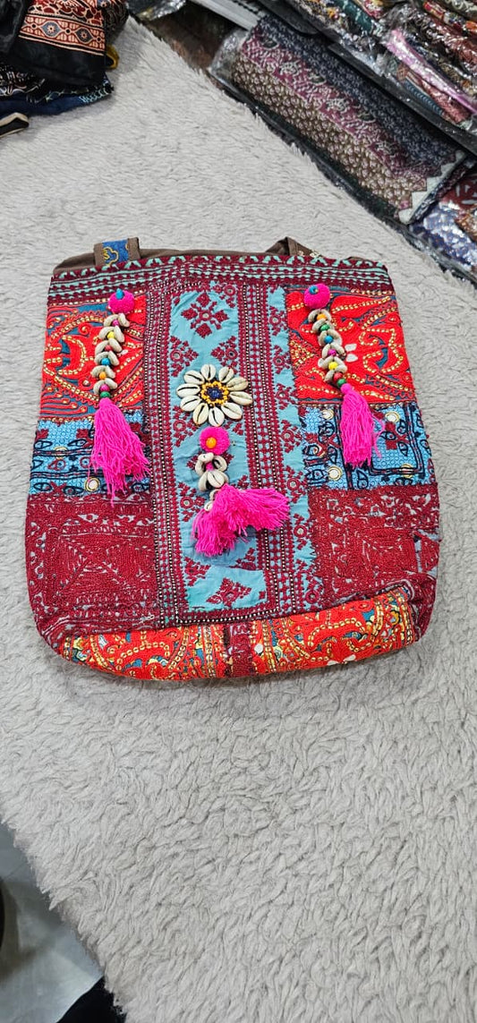 Handmade Balochi Embroidery Tote Bag: Ethnic Boho Crossbody , Sling bag in Germany