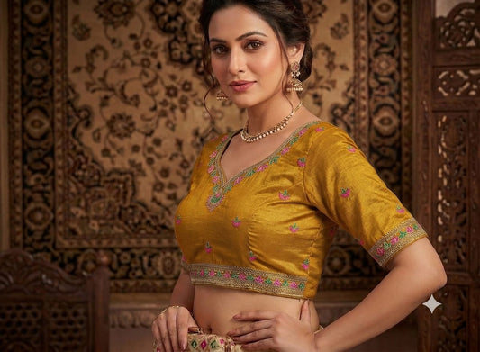 Mustard Elegant Traditional Blouse In Germany