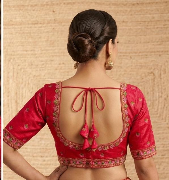 Red Elegant Traditional Blouse In Germany