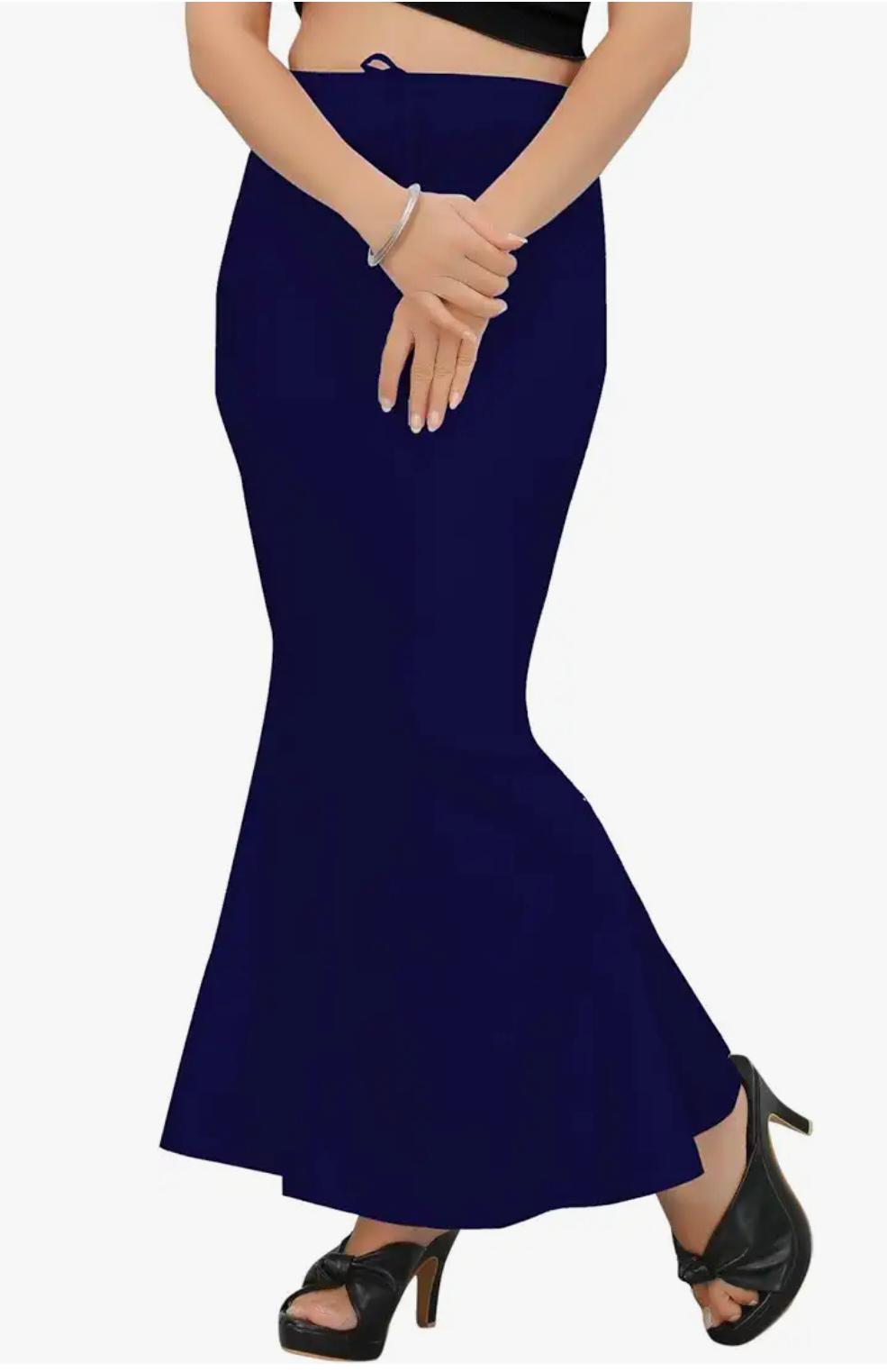 Navy Blue Stretchable Saree Shapewear Petticoat for Women in Berlin