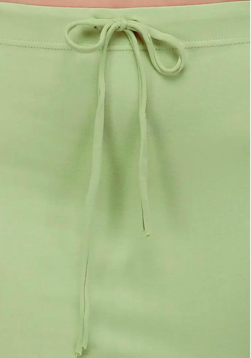 Light sage Green Stretchable Saree Shapewear Petticoat for Women in Germany