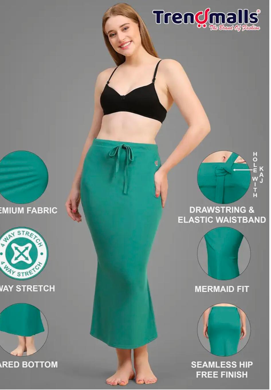 Teal Green Shapewear Petticoat for Women in Germany