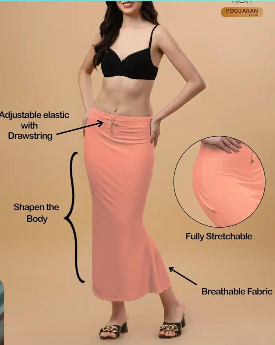 Peach Women's Saree Shapewear Petticoat in Germany