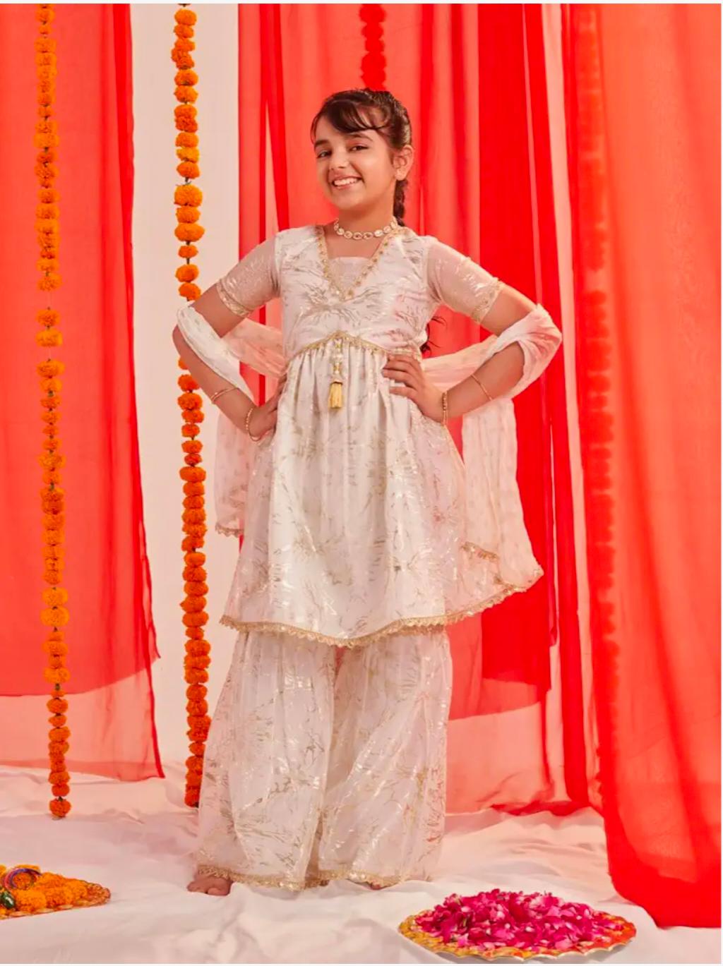 Girls Kurta & Sharara With Dupatta in Germany
