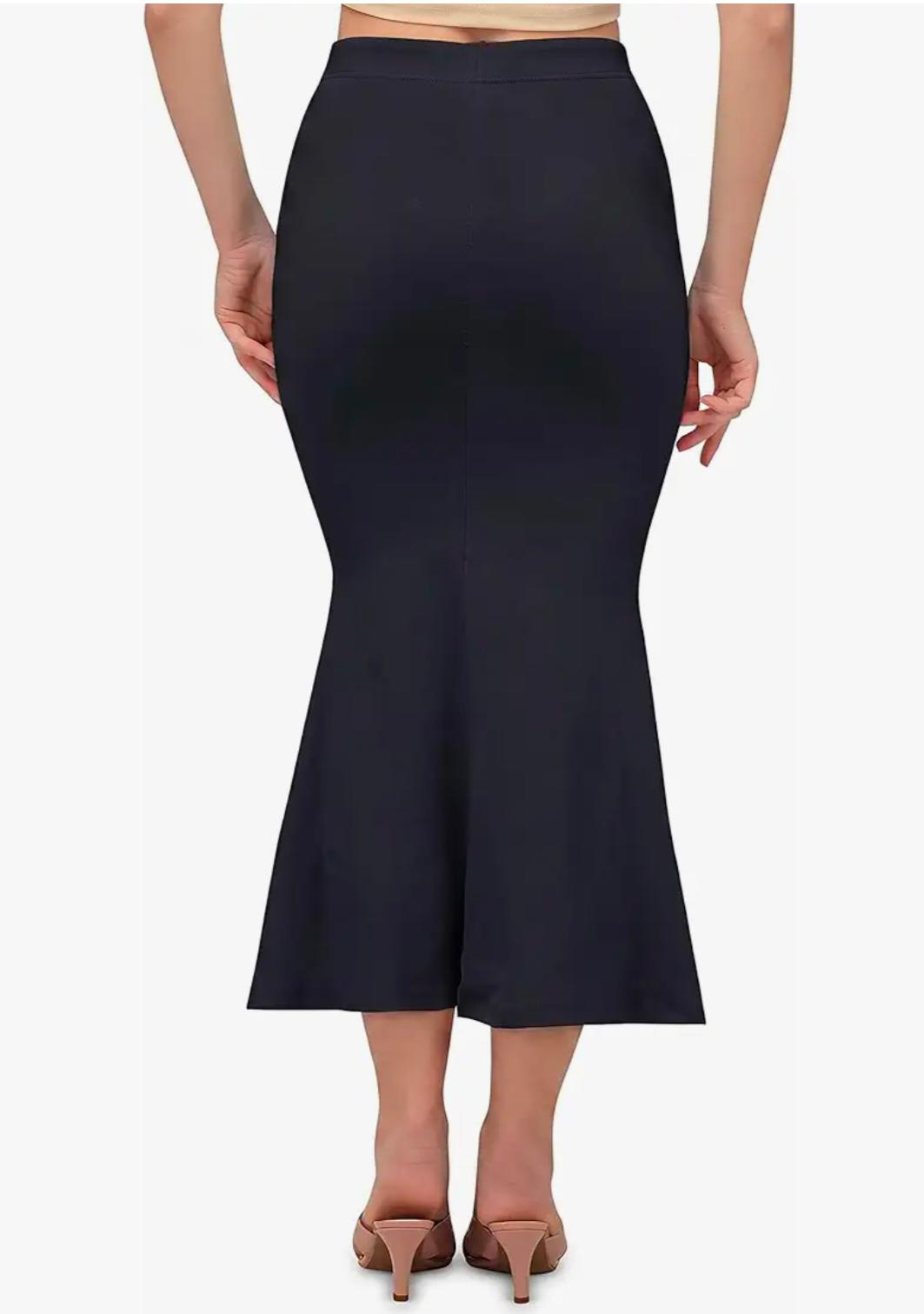 Black Saree Shapewear Petticoat for Women