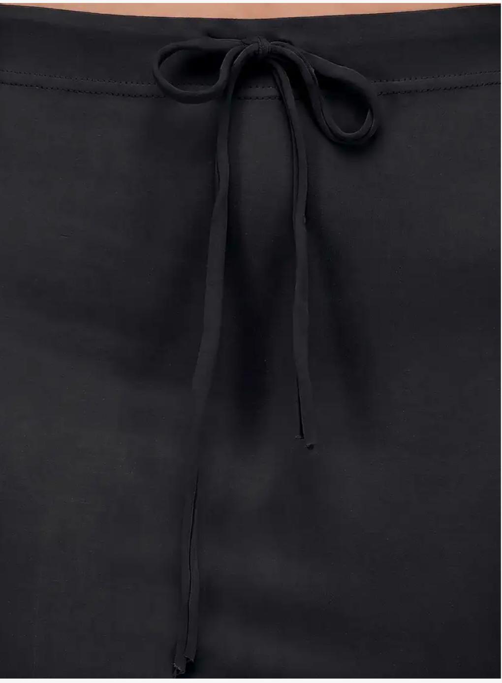Black Saree Shapewear Petticoat for Women