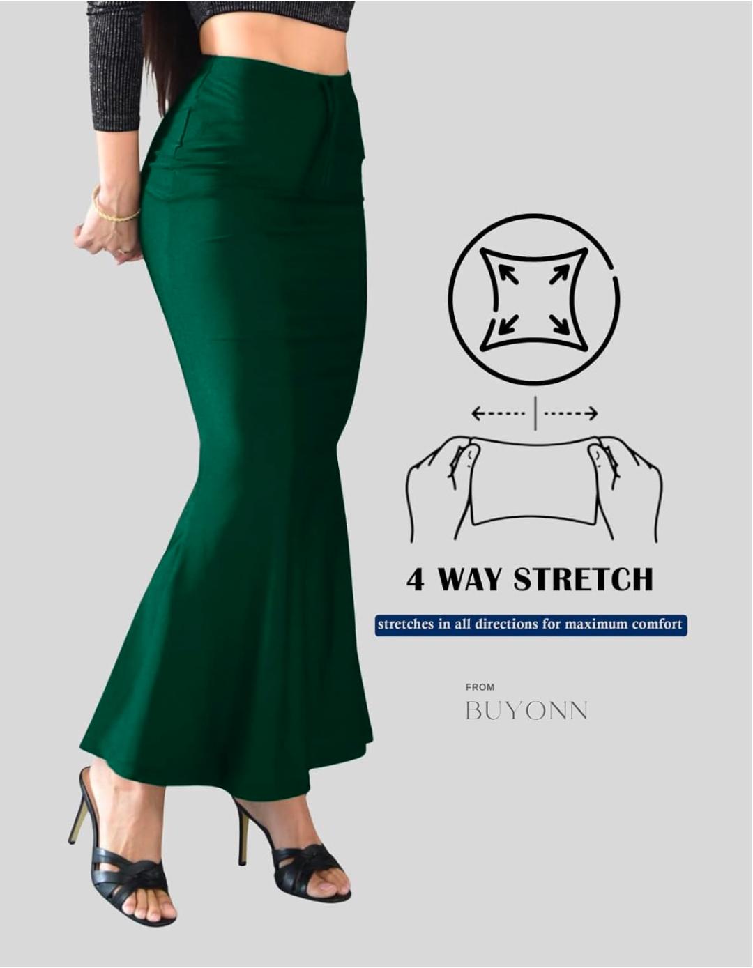 Dark Green Saree Shapewear Petticoat for Women in Berlin
