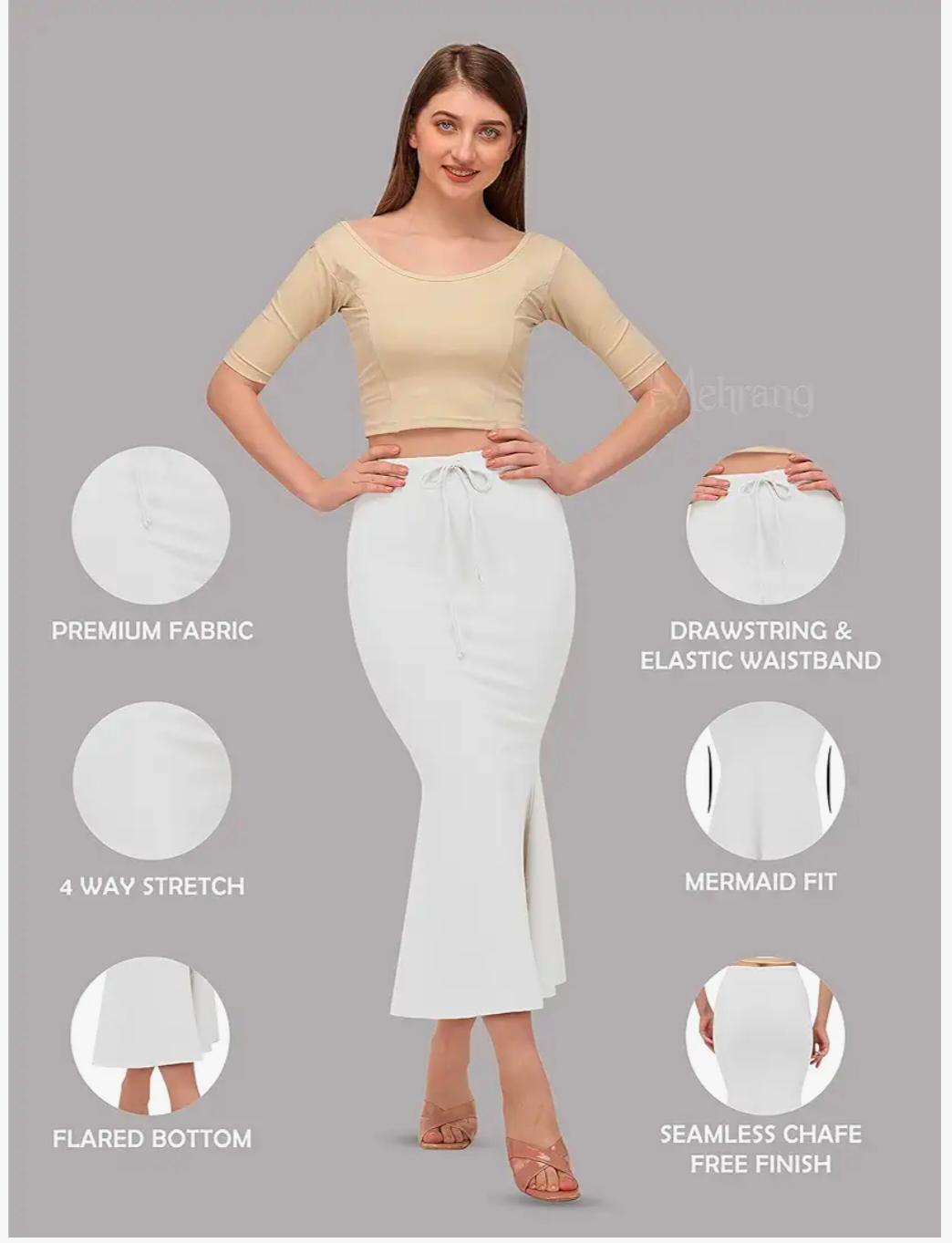 White Saree Shapewear Petticoat for Women in Berlin