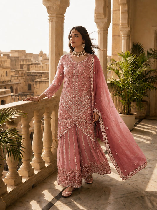 Elegant Pink sharara suit In Germany