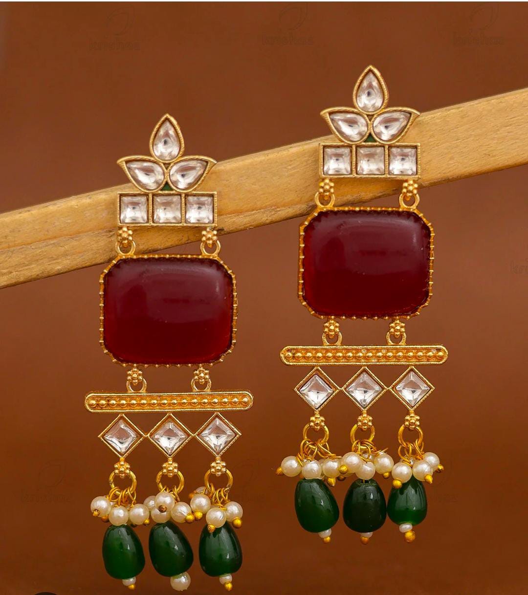 Premium Gold Danglers Earrings in Germany