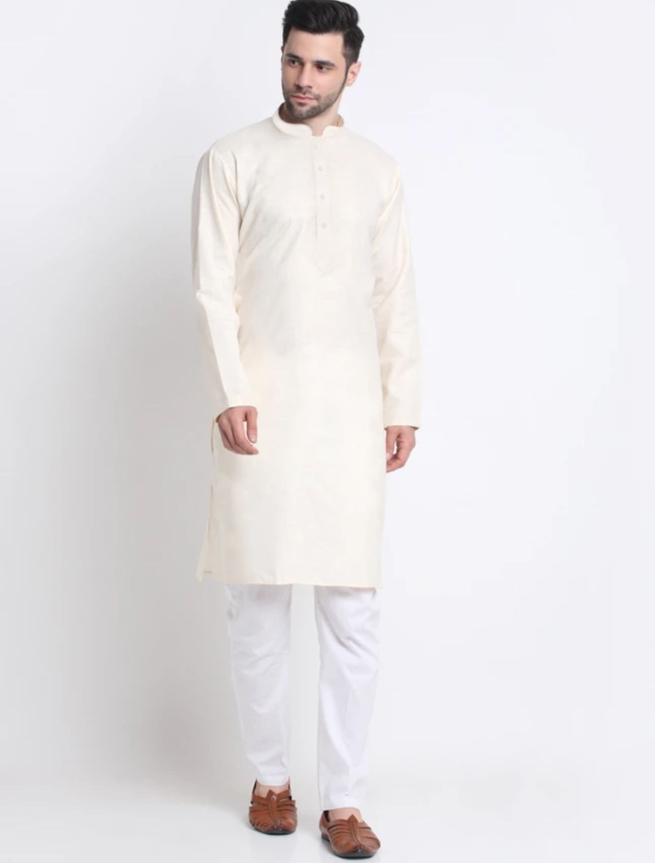 Men Cotton Blend Kurta Pyjama Set in Germany