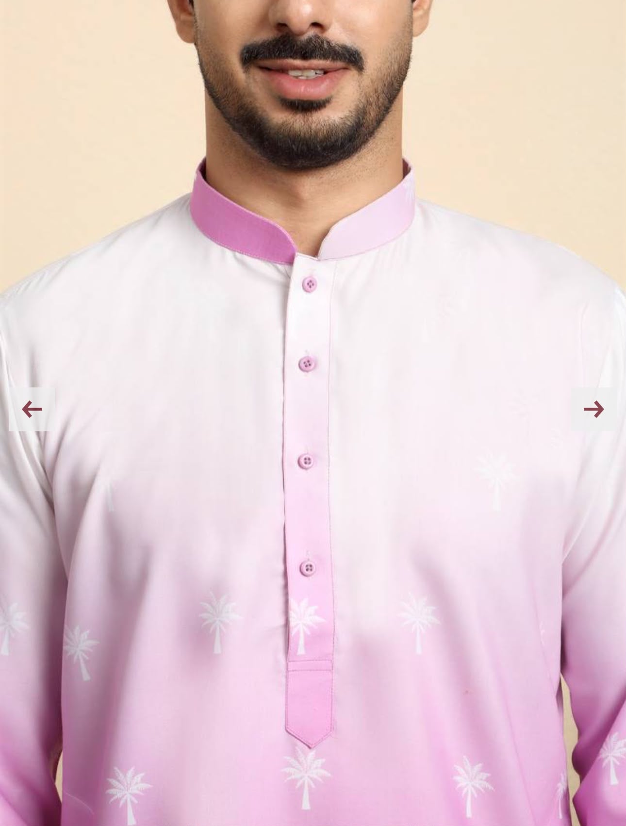 Cotton Blend Printed Pink Kurta With Pyjamas in Germany