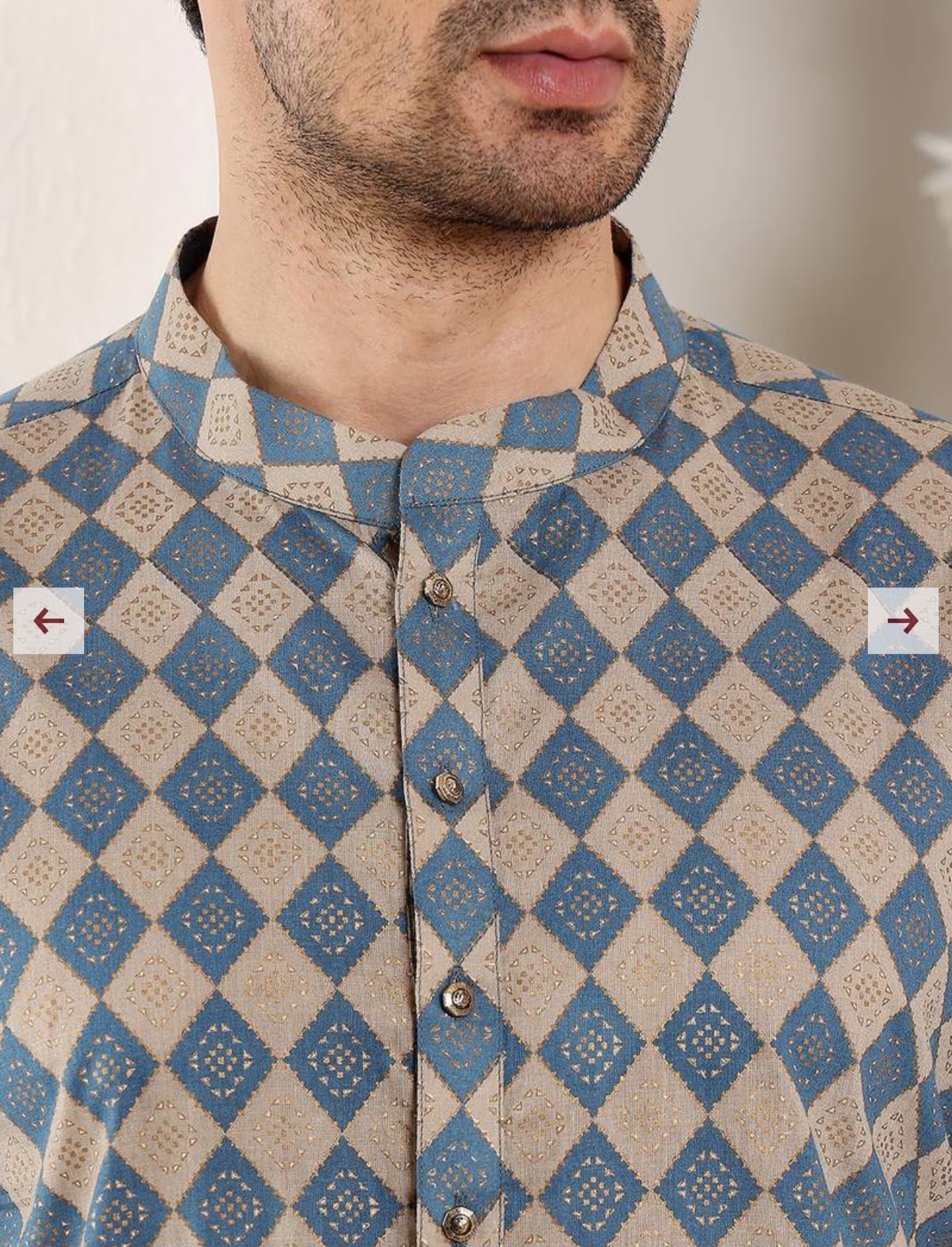 Silk Embroidered Kurta Pajama in Germany