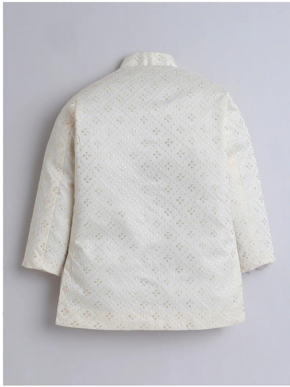 Boy's Cotton 2 Piece Indo-Western Set/Kids Ethnic Wear Jaquard Sherwani in Germany