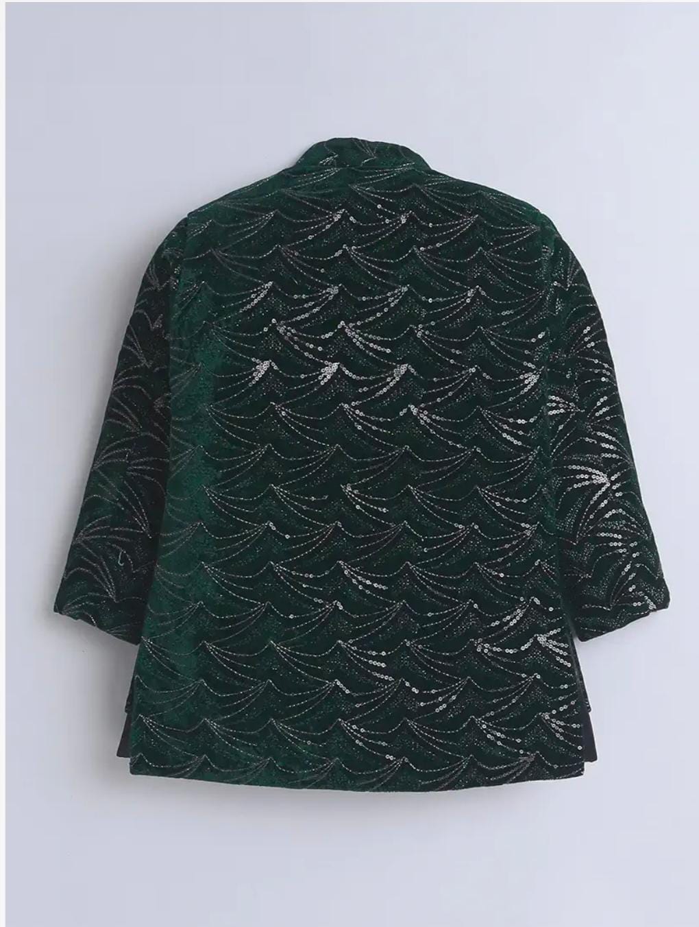 Kids Sequin Embellished Work, Velvet Sherwani Set in Germany