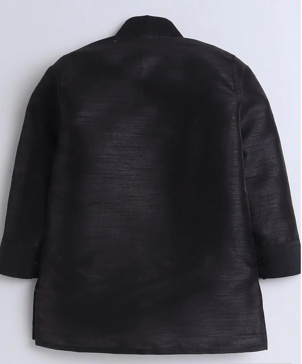 Boy's Sequin Embellished Work Waistcoat ,Velvet Sherwani Set in Germany