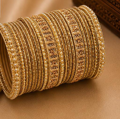 Traditional South Asian style stacked bangle set in Germany