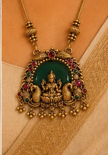 Antique South Indian Temple Jewelry Set in Germany
