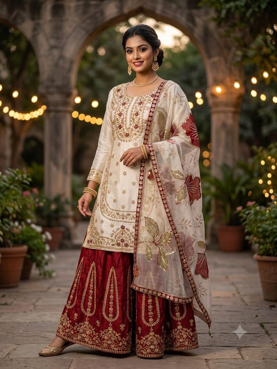 Pure GMY SILK With Heavy Embroidery Sequence Work Suit in Germany