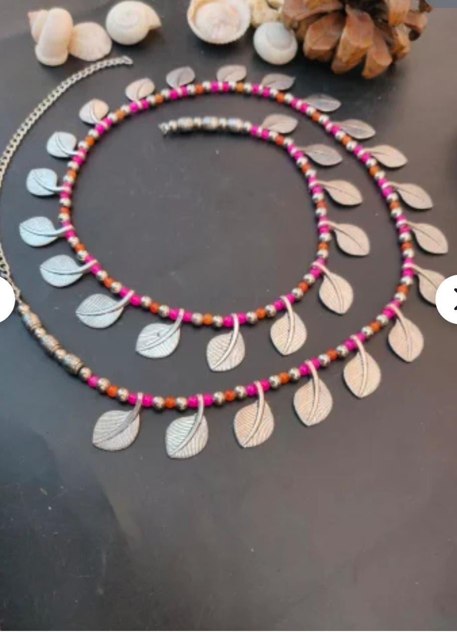 Oxidized Silver Leaf Kamarbandh in Berlin