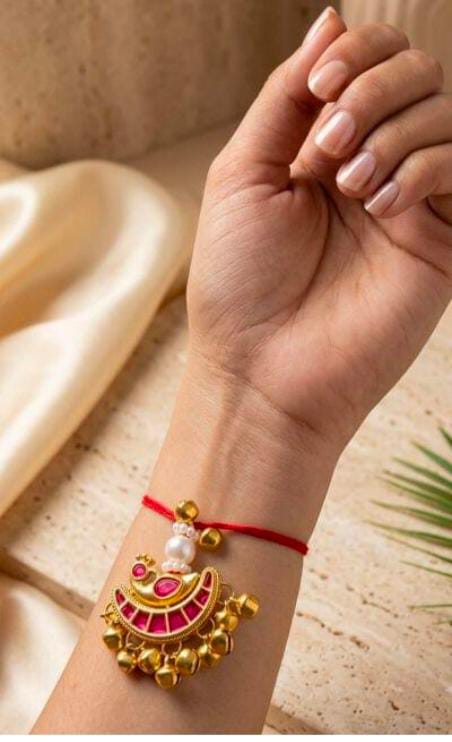 Traditional Chandrakor Lumba Rakhi in Germany