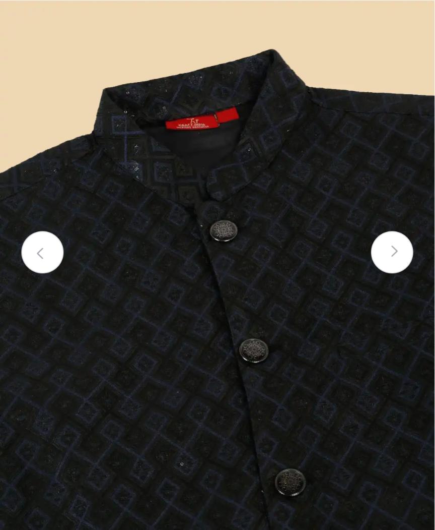 Sequinned Kurta with Churidar & Nehru Jacket and Pyjama in Berlin