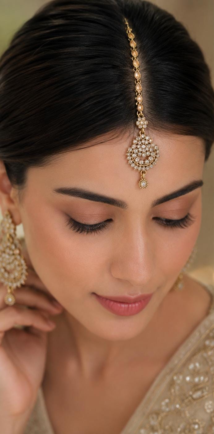 Traditional South Asian Bridal Maang Tikka  in Germany