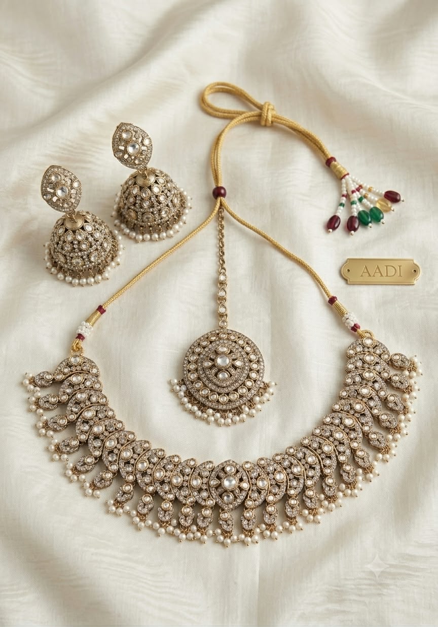 Traditional Indian bridal necklace set in Berlin
