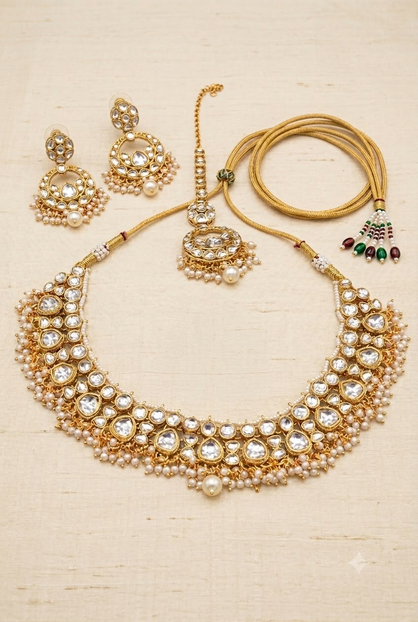 Traditional Kundan choker necklace set in Berlin