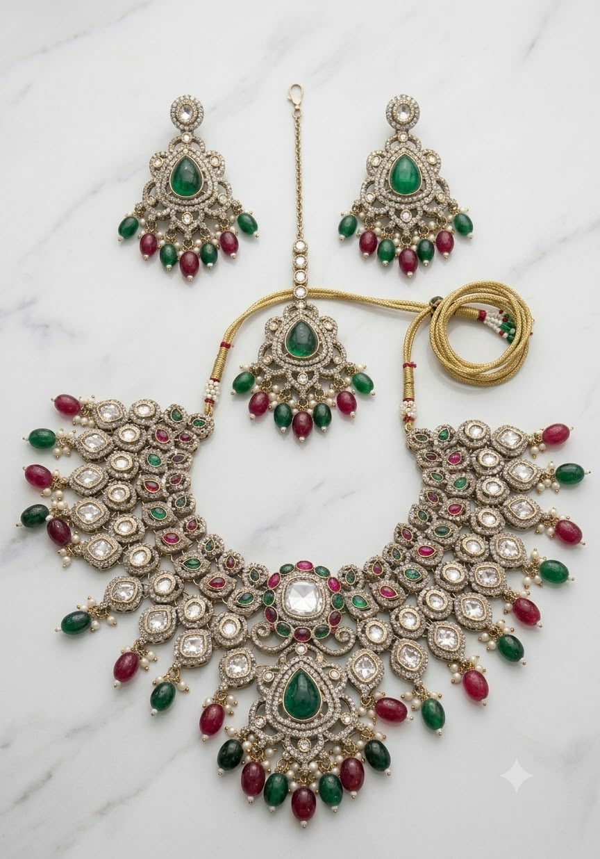 Traditional designed choker-style necklace set in Berlin