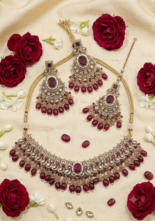 Traditional Bridal Kundan Choker Necklace Set in Berlin