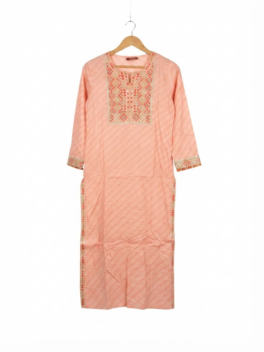 Ethnic Motifs Embroidered Straight Kurta Set with Pants & Dupatta in Germany