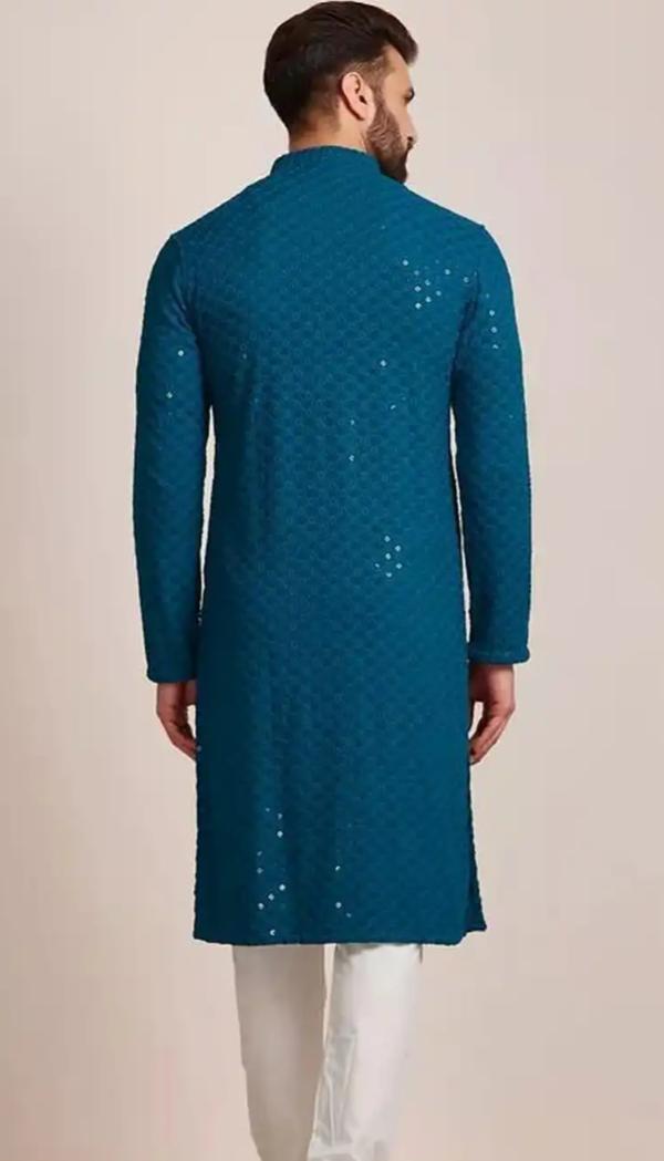 Men Embroidered Regular Kurta with Pyjamas in Germany