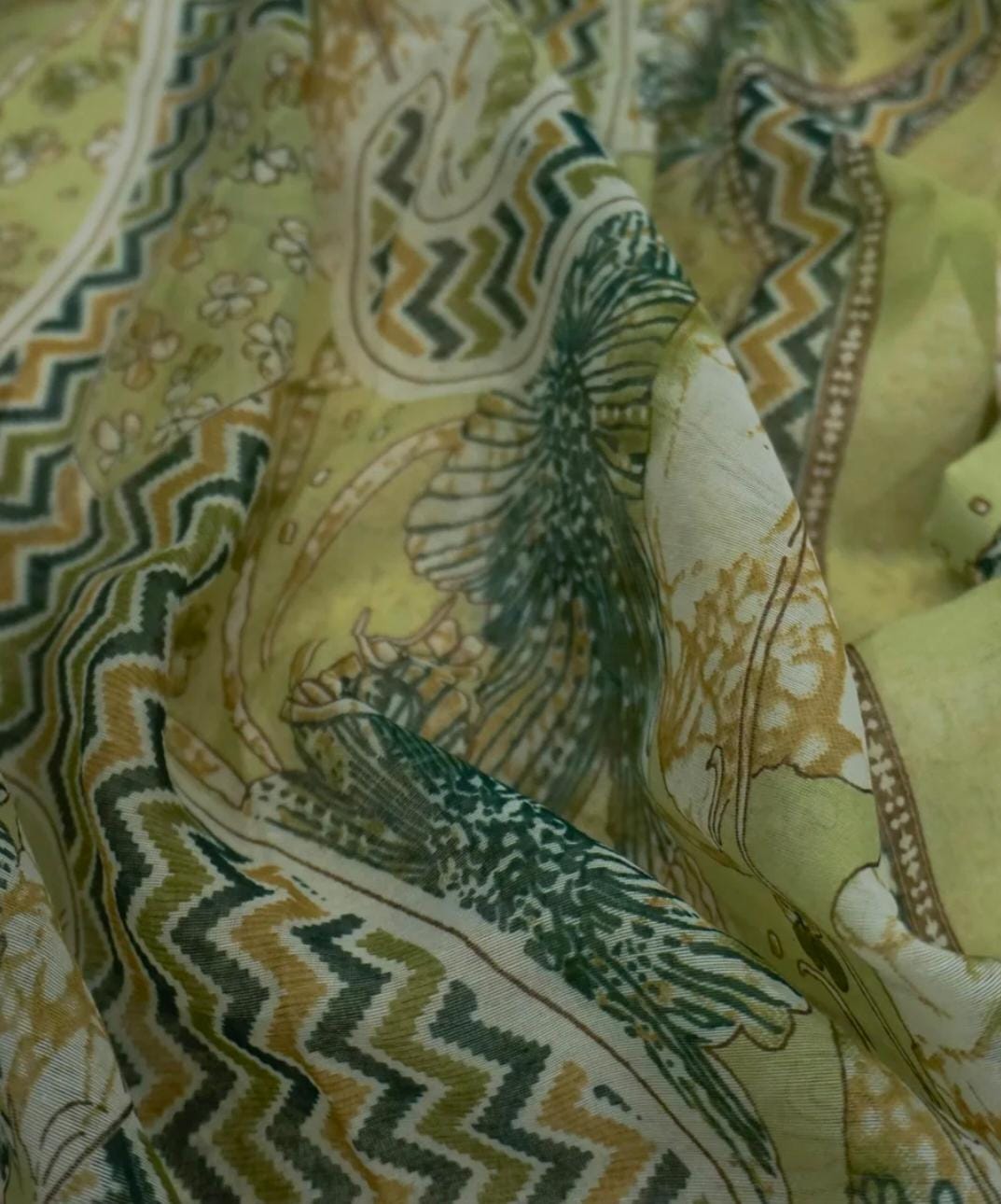 Cotton Palazzo set with golden zari embroidery work in neck portion in Berlin