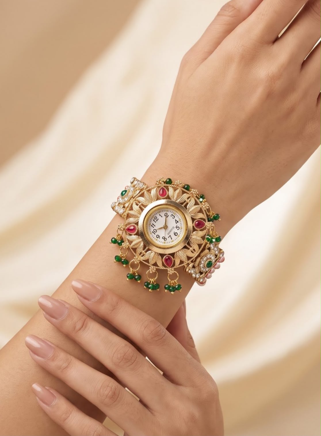 Traditional Heritage Kashmiri/Rajwadi Jewelry Bracelet Watch in Berlin