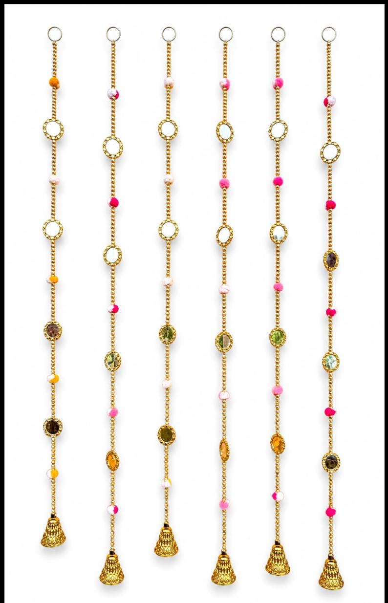 Traditional Indian Festive Door Latkan / Toran String Hangings in Germany