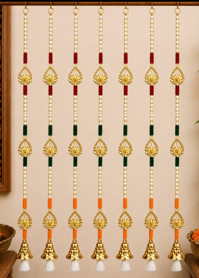 Traditional Indian festive hanging garland in Germany