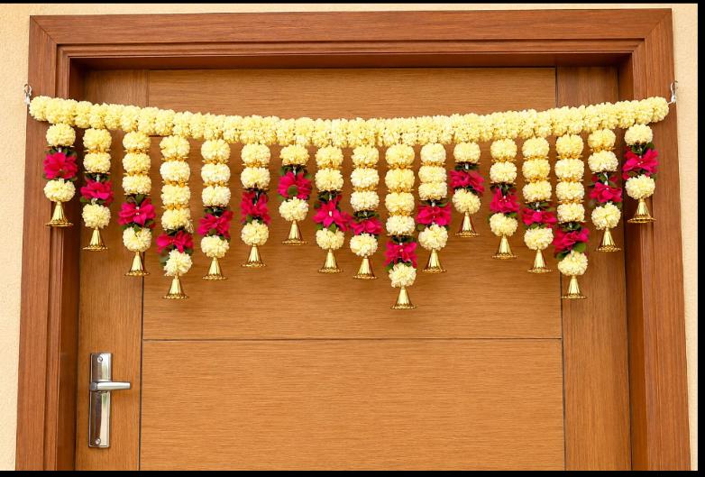 Traditional Indian Festive Door Toran (Bandhanwar) in Germany