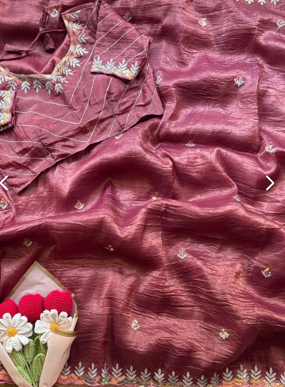 Berry Pink Luxe Gold Crush Jericho Saree - Heavy Embroidery Festive Wear in Berlin