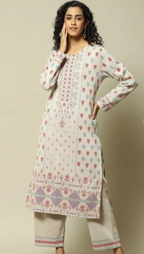 Ethnic Motifs Embroidered Regular Straight Kurta With Palazzos in Germany