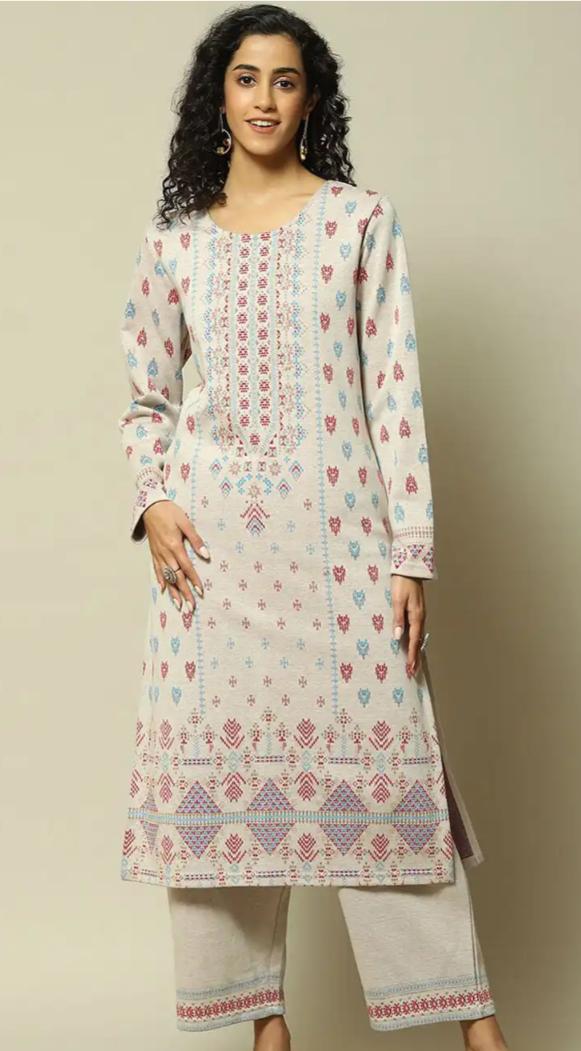 Ethnic Motifs Embroidered Regular Straight Kurta With Palazzos in Germany