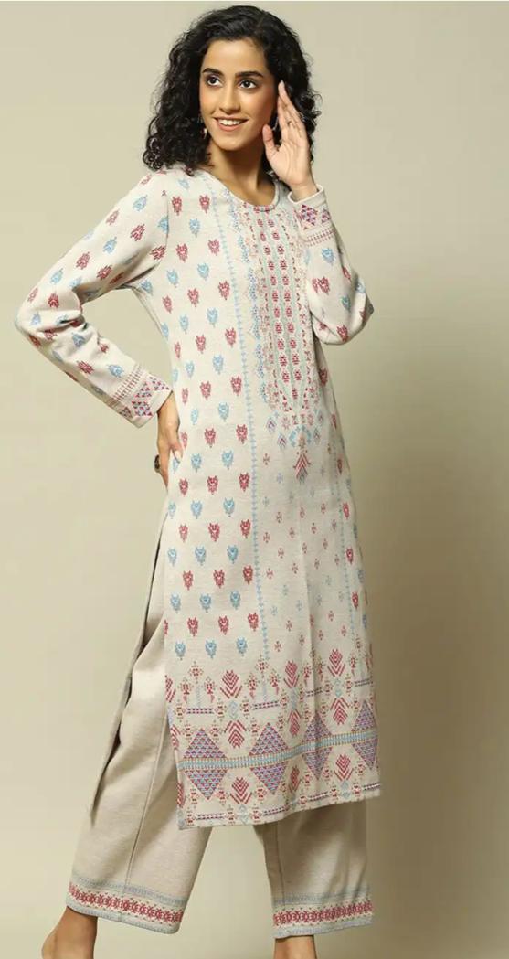 Ethnic Motifs Embroidered Regular Straight Kurta With Palazzos in Germany