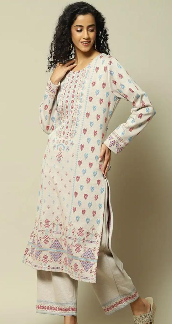 Ethnic Motifs Embroidered Regular Straight Kurta With Palazzos in Germany