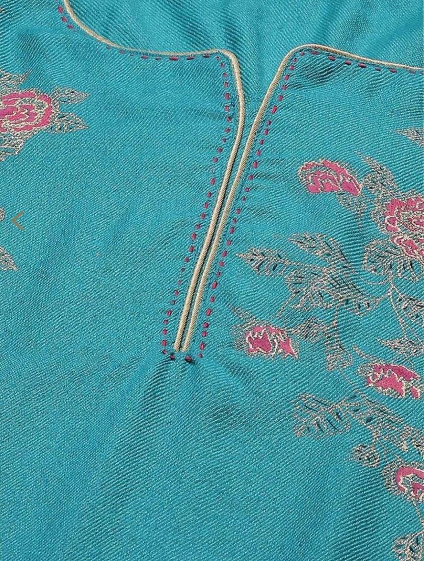 Skyblue Straight Fit Printed Kurta in Berlin
