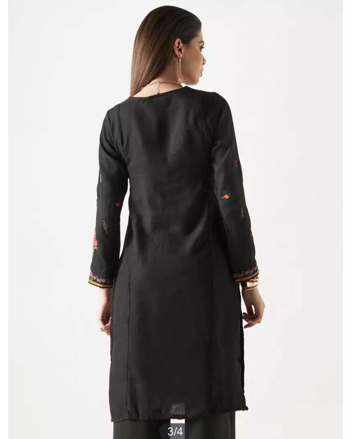 Floral Embroidered Ethnic Kurta in Germany