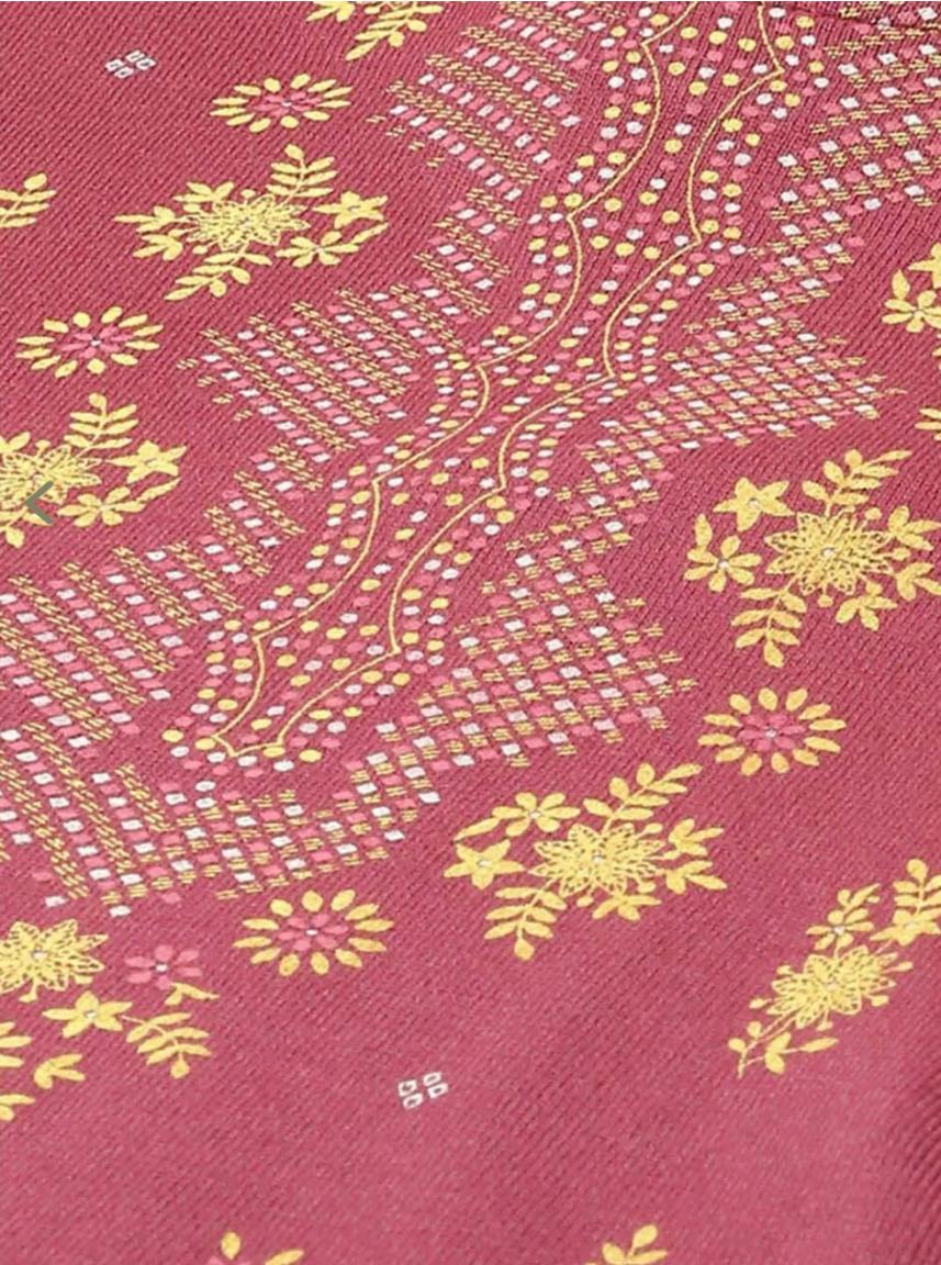 Pink Straight Fit Printed Kurta in Germany