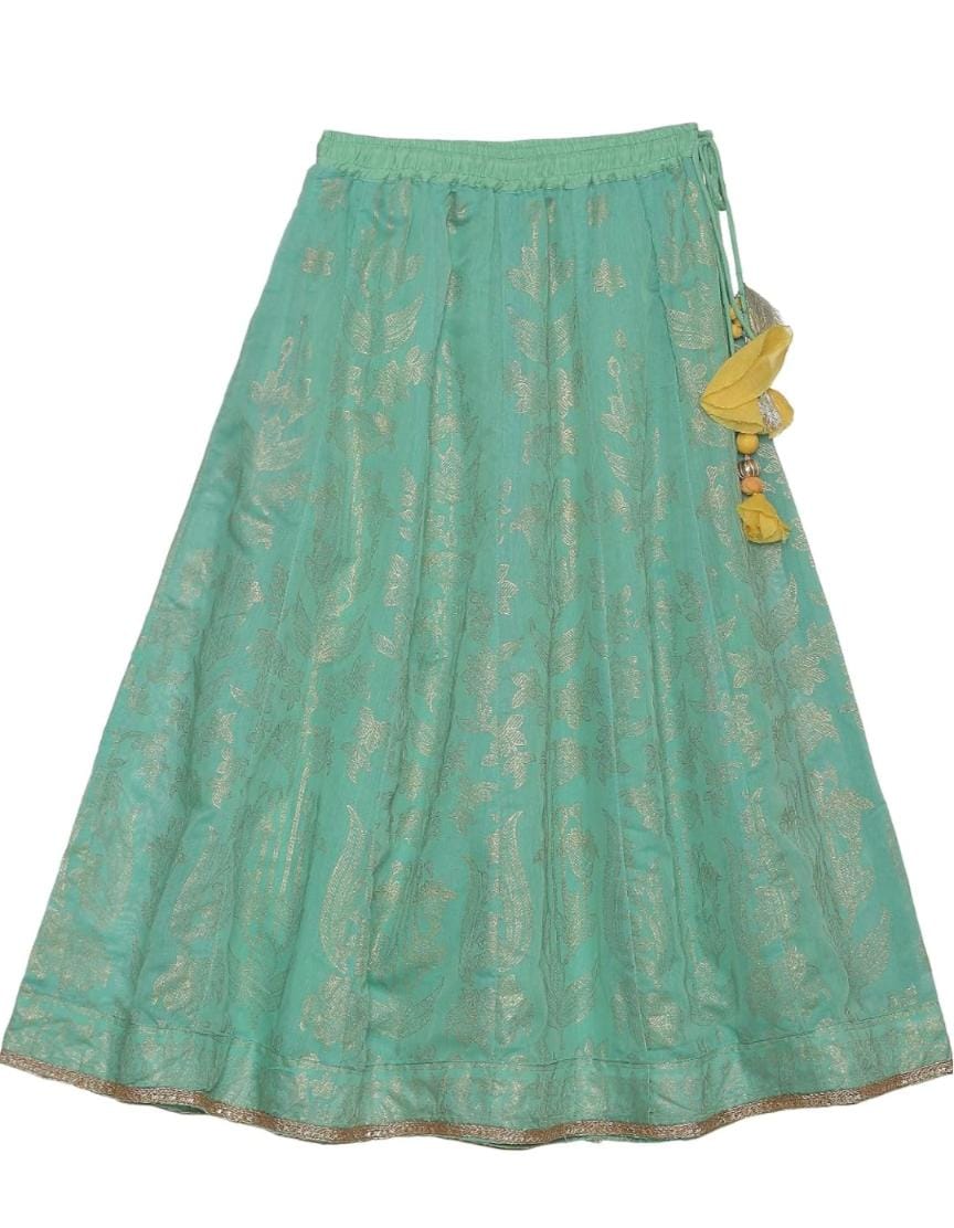 Cotton Blend Embroidered Straight Semi-Formal Blouse With Dupatta And Lehenga in Germany